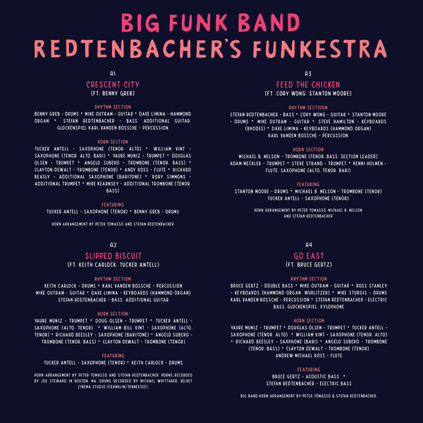 Big Funk Band | White vinyl LP | Redtenbacher's Funkestra