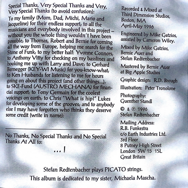 Boozing Wizards - Redtenbacher's Funkestra | CD | Debut Album (1996)
