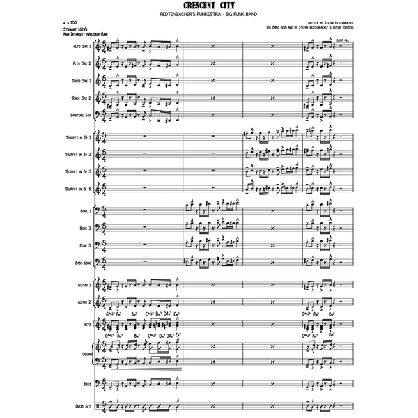 Crescent City | Big Band score + parts | Redtenbacher's Funkestra
