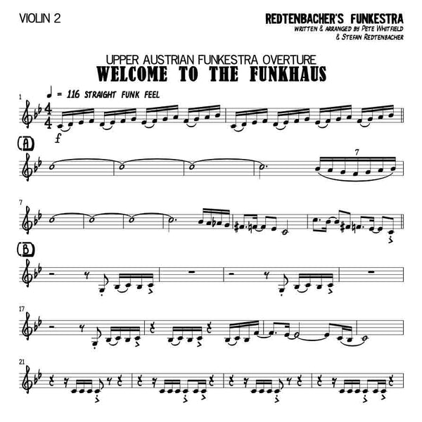 Welcome To The Funkhaus | Strings & rhythm section arrangement | Redtenbacher's Funkestra