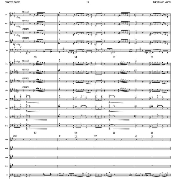 Funkie Moon | Big Band score + parts | Redtenbacher's Funkestra
