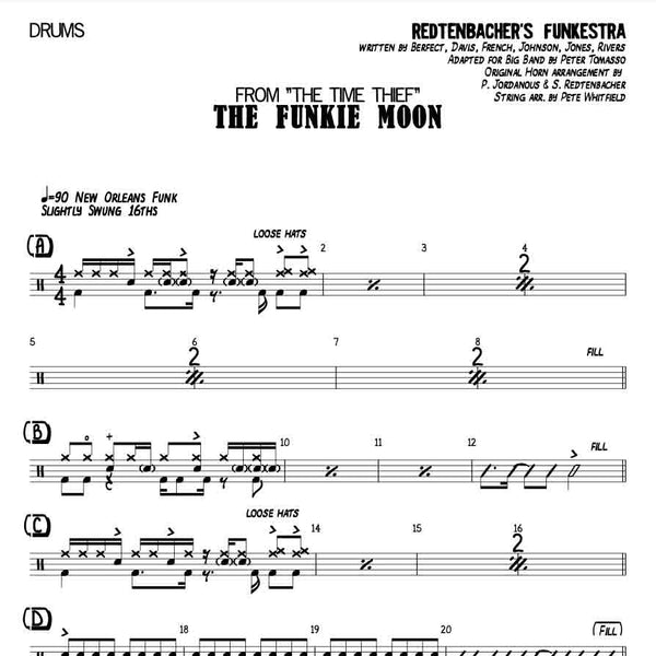 Funkie Moon | Big Band score + parts | Redtenbacher's Funkestra