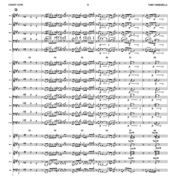 Funky Babarella | Big Band score + parts | Redtenbacher's Funkestra