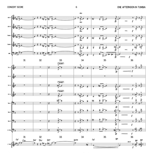 One Afternoon In Tunisia | Big Band score + parts | Redtenbacher's Funkestra