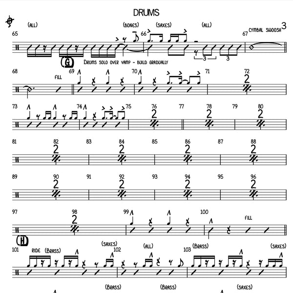 Slipped Biscuit | Big Band score + parts | Redtenbacher's Funkestra