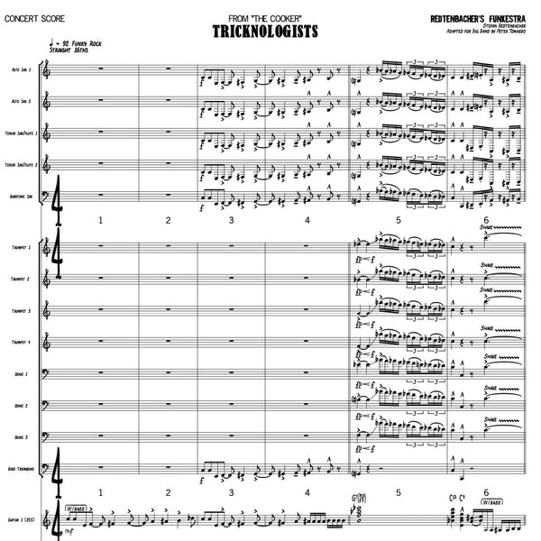 Tricknologists | Big Band score + parts | Redtenbacher's Funkestra