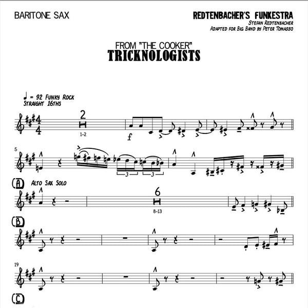 Tricknologists | Big Band score + parts | Redtenbacher's Funkestra