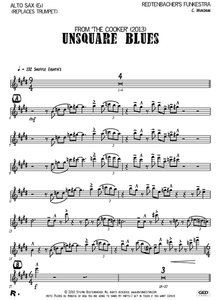 Unsquare Blues | 5 horns and rhythm | Redtenbacher's Funkestra